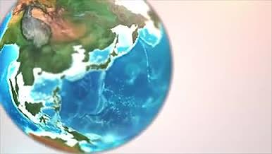 三维地球转动展示动画k视频的预览图